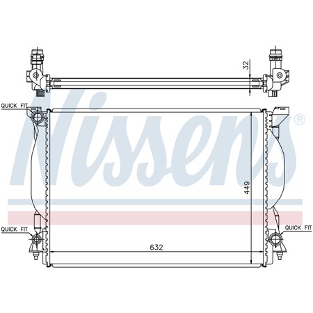 Nissen Nissens Radiator, 60306A 60306A
